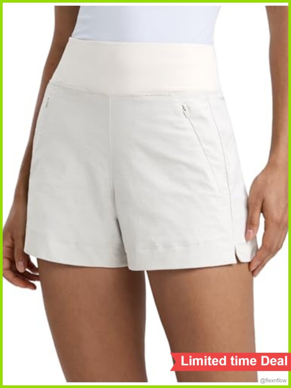 Mid Rise Hiking Shorts 4" Quick-Dry Ripstop Zip Pockets